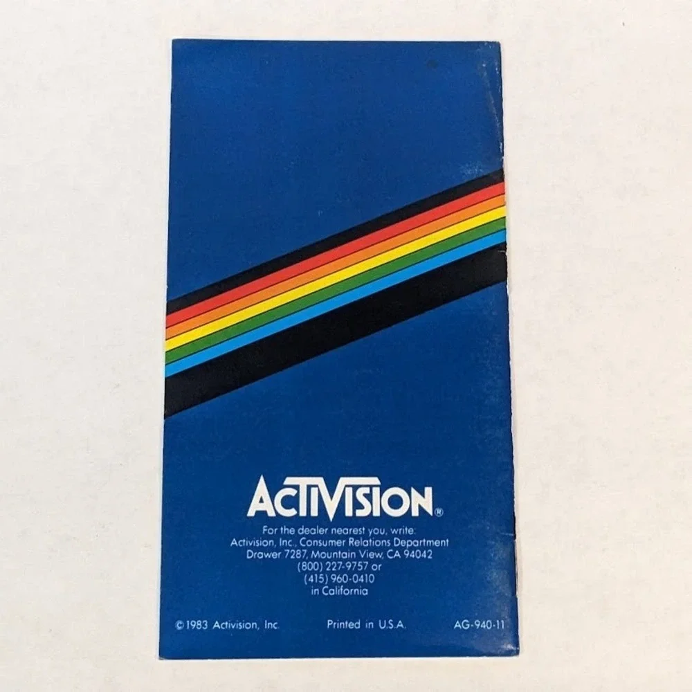 Vintage Atari Video Game Cartridge Mini Product Catalog Game Insert Lot 1982-83‎